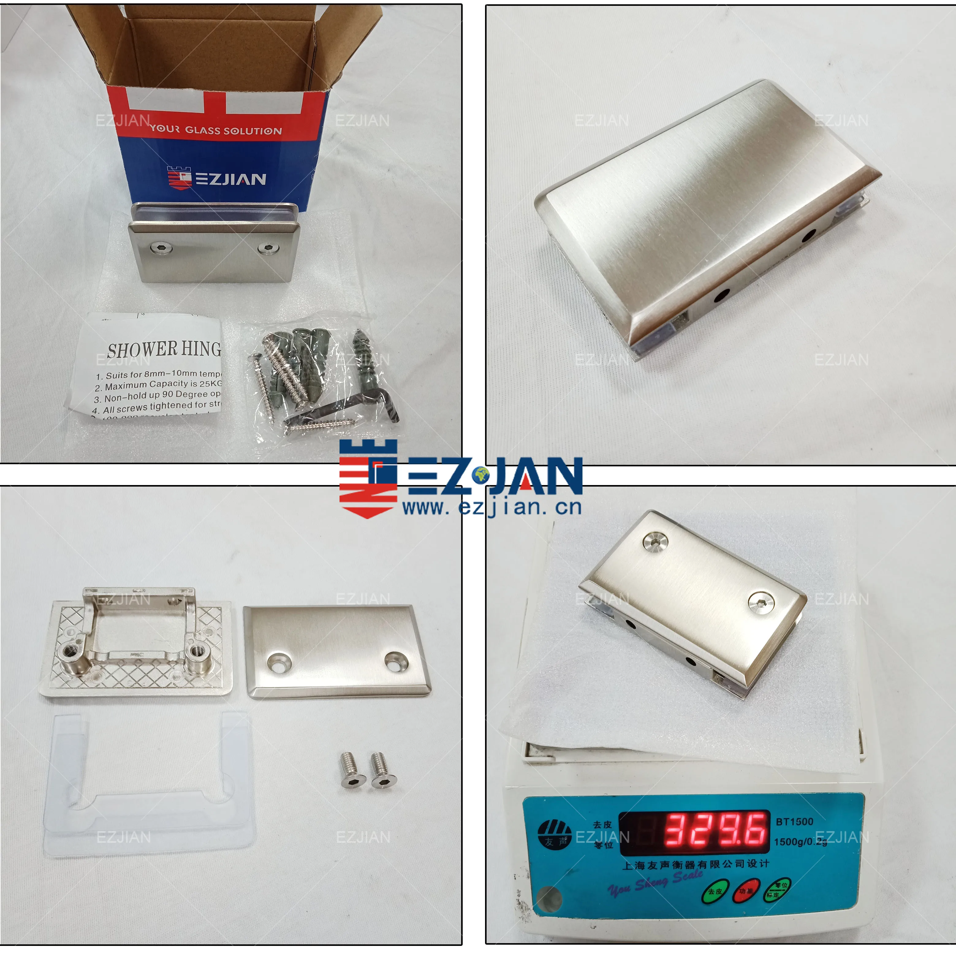 Commercial Glass Door Hinges 135 Degree Glass to Glass Shower Hinge