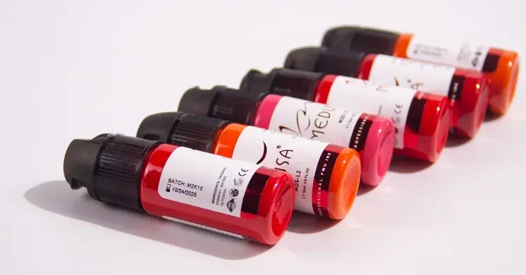 MEDUSA Factory Price Professional Pigment For Lip  Micropigmentation PMU Organic LIP Ink Makeup Pigment