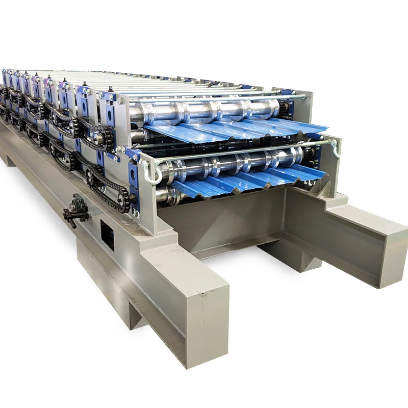 PLC Control Easy Operation Automatic TUFF TR4 TR5 TR6 RIB Double Layer Roof Panel Ibr Roof Sheeting Roll Forming Machine