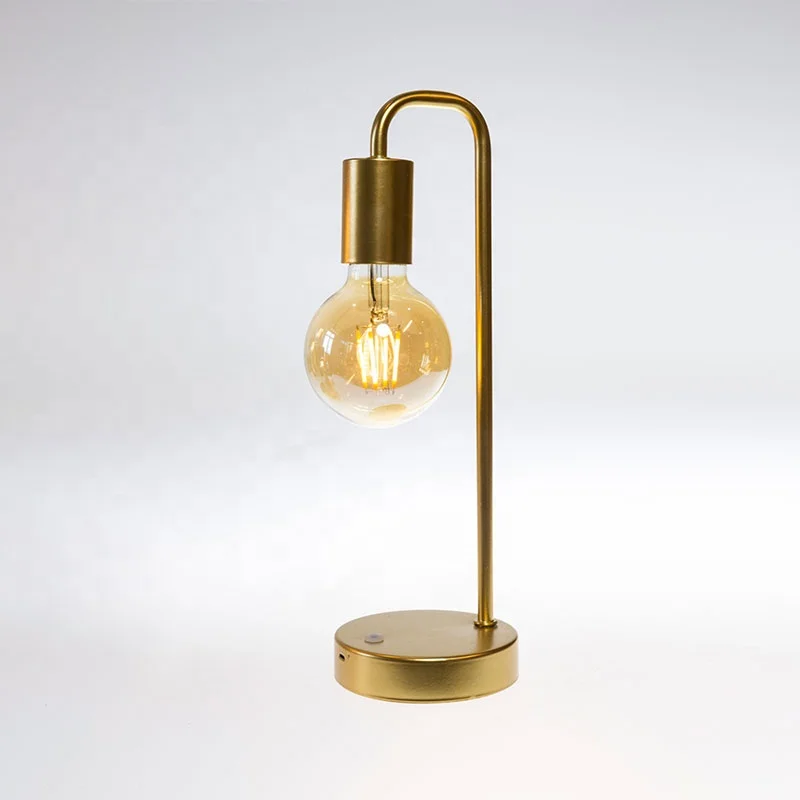 Kanlong Golden LED home decoration table lamp with G80 edison bulb