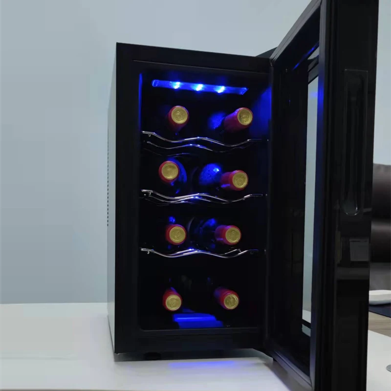 Freestanding Wine Cooler 8 Bottles Refrigerator Wine Cabinet 22L Fridge