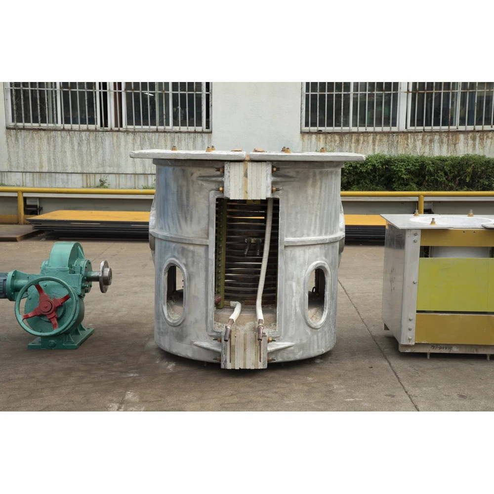 250kg China manufacturer cast iron aluminum metal induction melting furnace