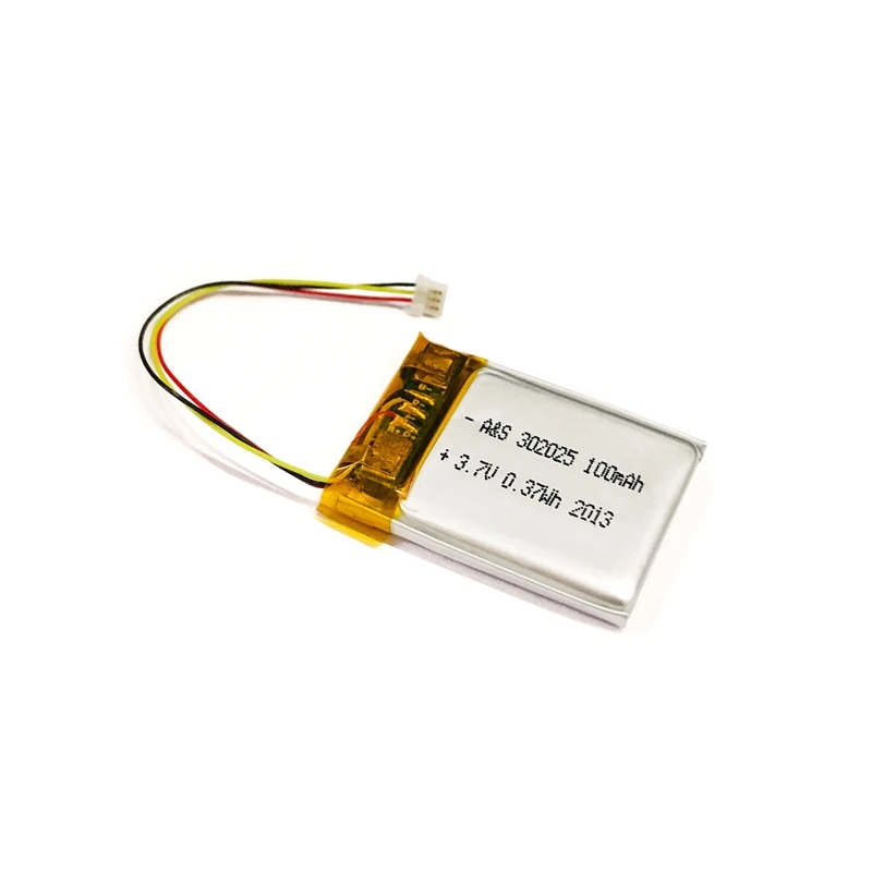UL1642 certificate 302025 lithium polymer battery 3.7v 100mah rechargeable battery