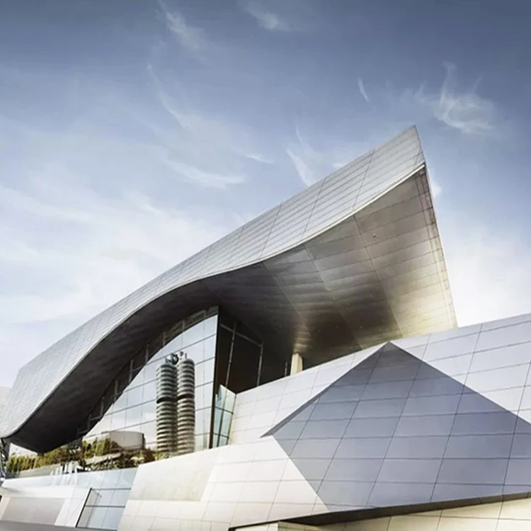 Curved Hyperbolic Building Materials Metal Wall Cladding Cladding Wall Panels Exterior