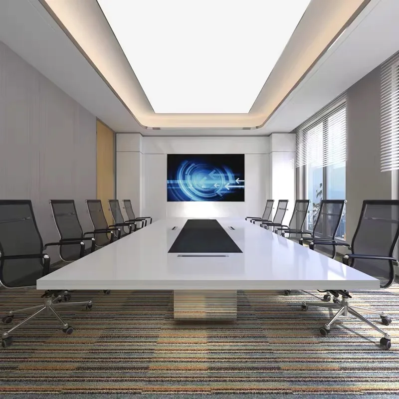 Новинка 2023 модный стол для собраний офисный круглый конференций на 10-20 мест