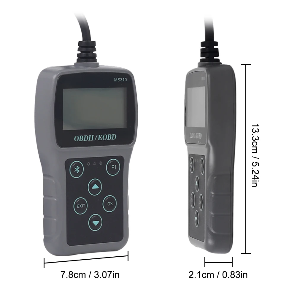 Инструмент для диагностики автомобильных неисправностей MS310 OBD2/EOBD сканер с ручкой и кабелем OBD ЖК-экран считыватель кодов