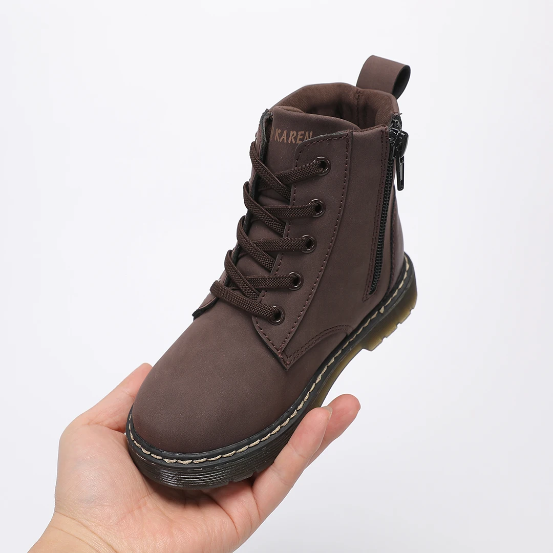 Fashionable Kids Winter Boots 2024 Children s Warm Martin Boots with Slip Resistant Soles