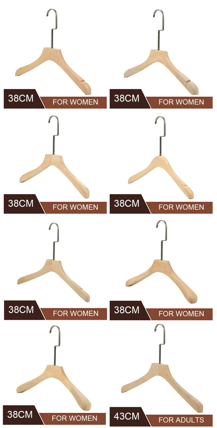 Lacquer Free Customized Logo Environmental Hanger without Paint white wooden hanger with gold hook