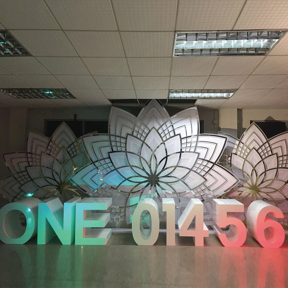 Popular Modern Styling Acrylic White Love Letter One Table Base Baby Shower Decorations Supplies