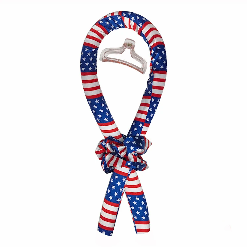 Hairdressing Tools Beautiful Pattern Lazy Curler Headband Make Hair Heatless Slik Satin Curling Rod Soft And Shiny Hair Curler