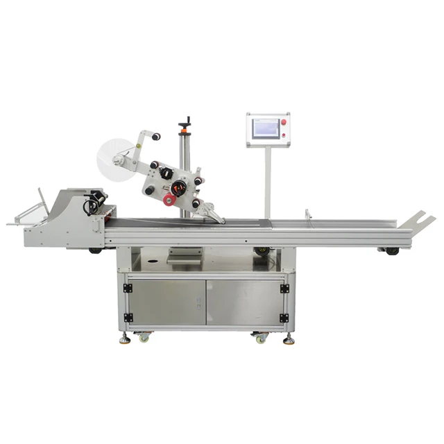 Professional supply plastic bag carton plane paging and labeling machine