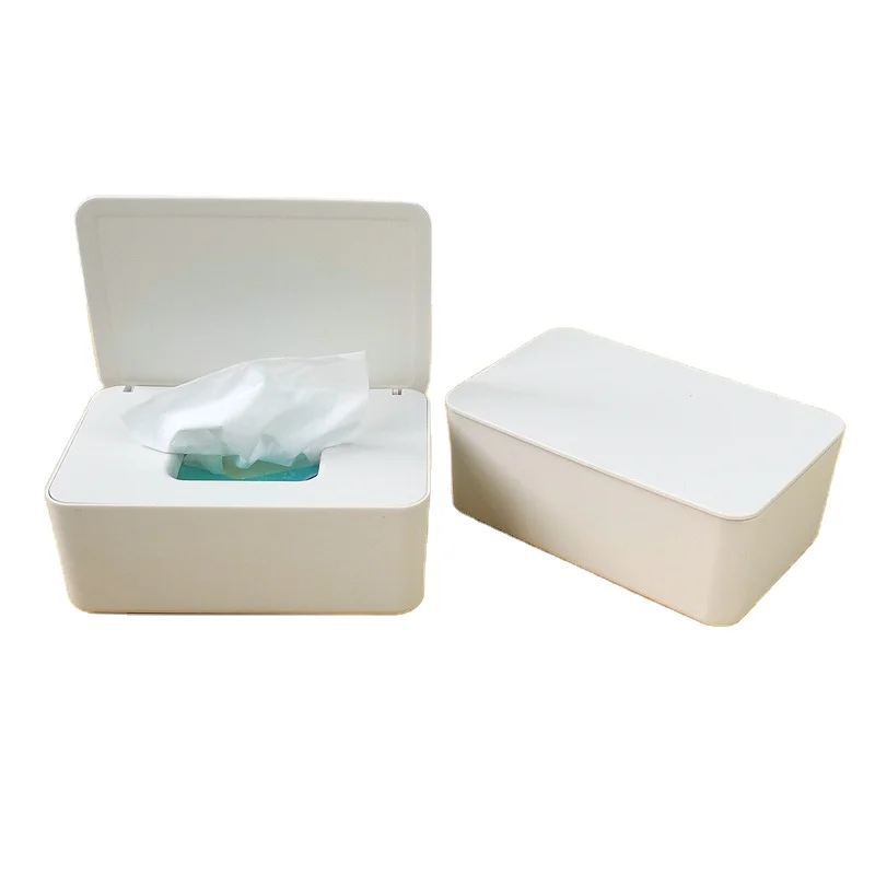 new arrival Multifunctional Dust-proof Tissue Container Towel Napkin Tissue Holder Case Desktop Wet Tissue Mask Storage Box