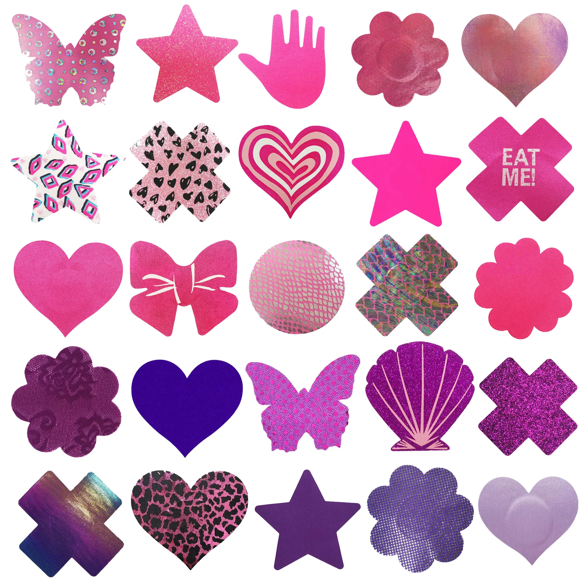 Rave Neon Nipple Sexy Cover Pink Sticker Breast Custom Disposable Pasties Nipple Cover Sticker Custom Nipple Sexy Pasties Breast