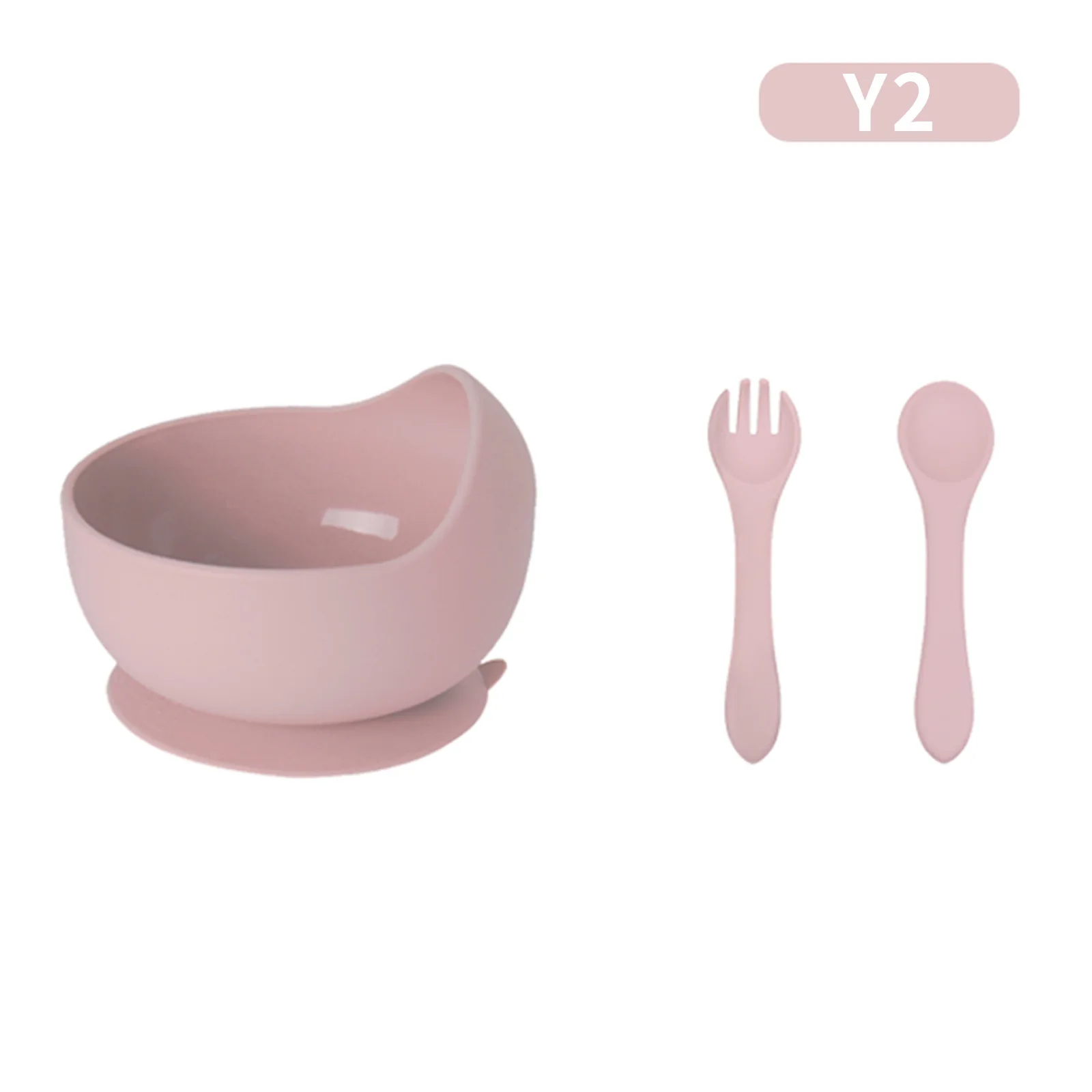 Bachoo Silicone Baby Feeding Set Baby Plate Bowl Set with Spoon A variety of Styles Free Combination Welcome OEM ODM