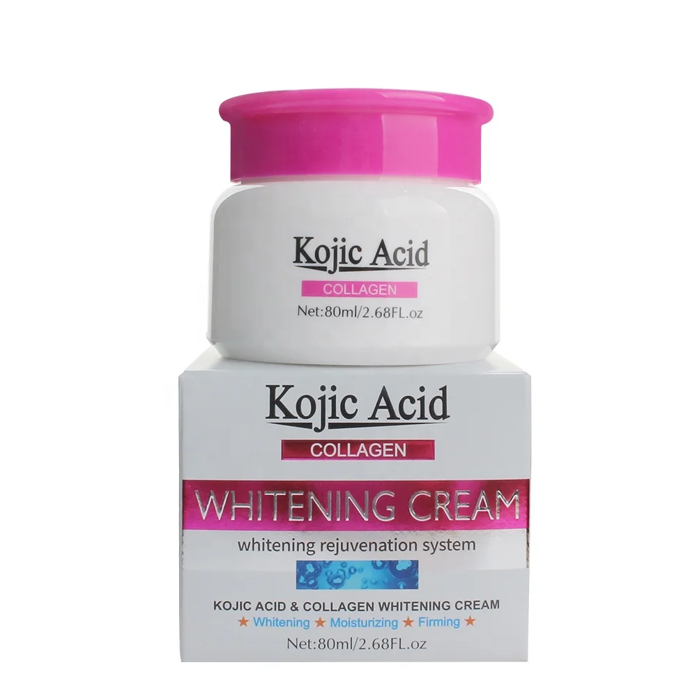 
Hot selling kojic acid collagen whitening lightening skin care face cream 