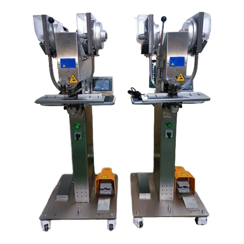 Automatic snap fastening pressing machine snap fastener button attaching machine with servo motor