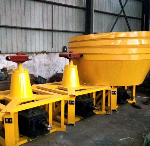 1000 Double Wheel Dressing Gold Grinding Machine, Factory Price Wet Pan Mill