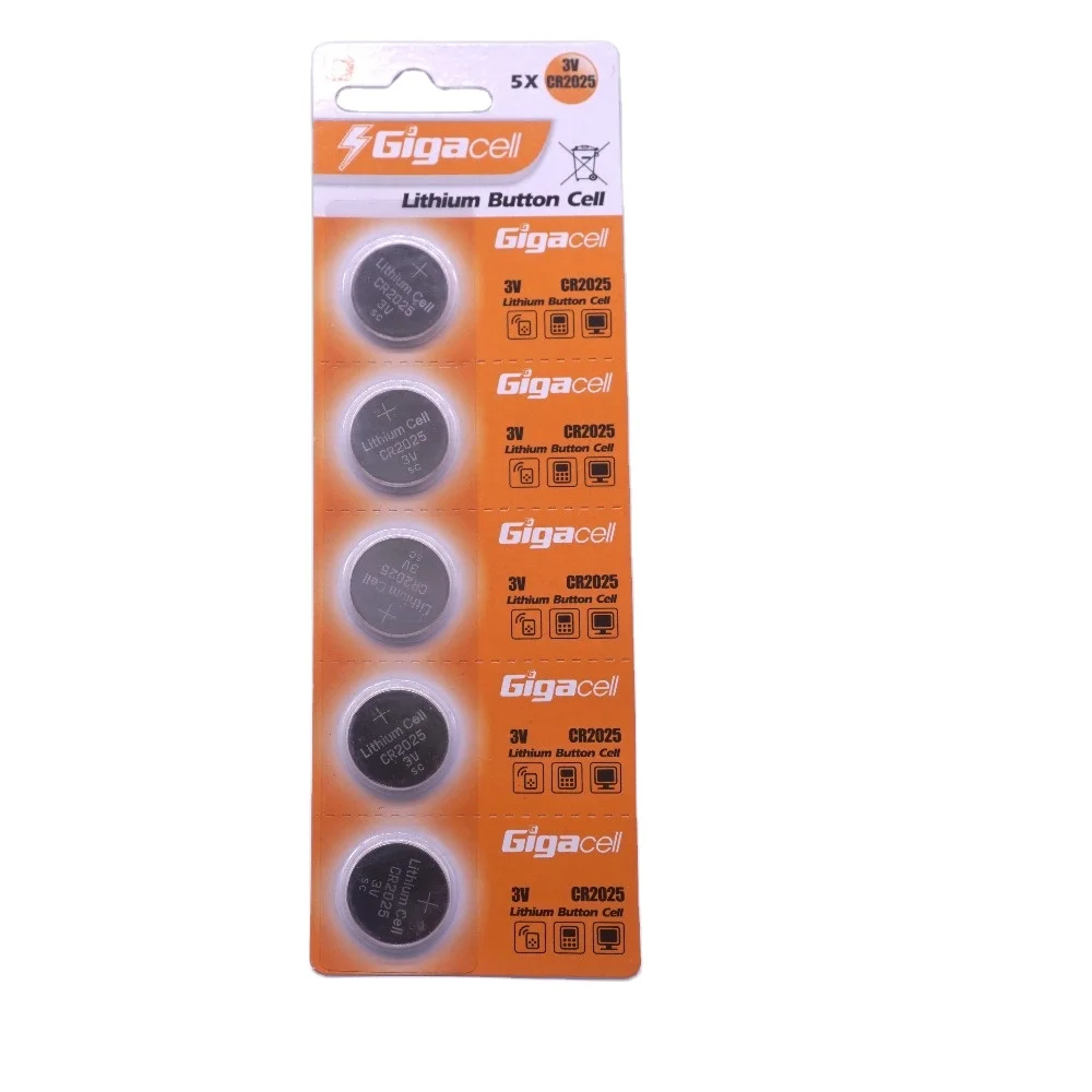 High quality 3v cr2025  China Factory Supplier Lithium Button Cells Batteries