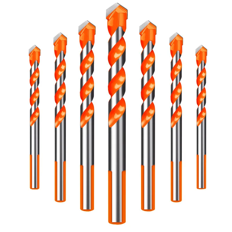 BOMI BMI-192  10 Pieces diamond Cross Head Tip Glass Drill Bit Set for Glass ceramic