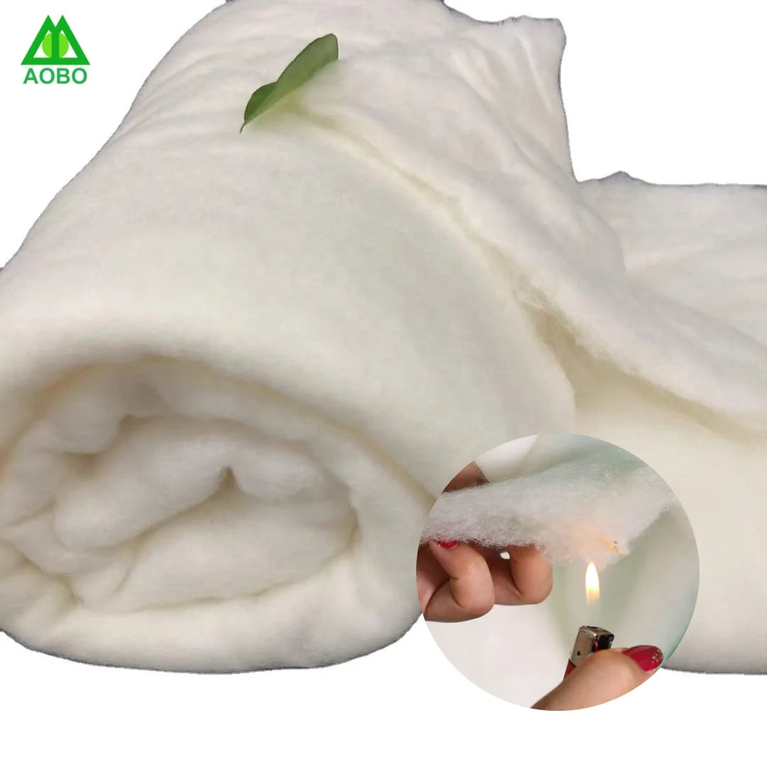 Wool Flame Retardant Fire Barrier polyester Wadding