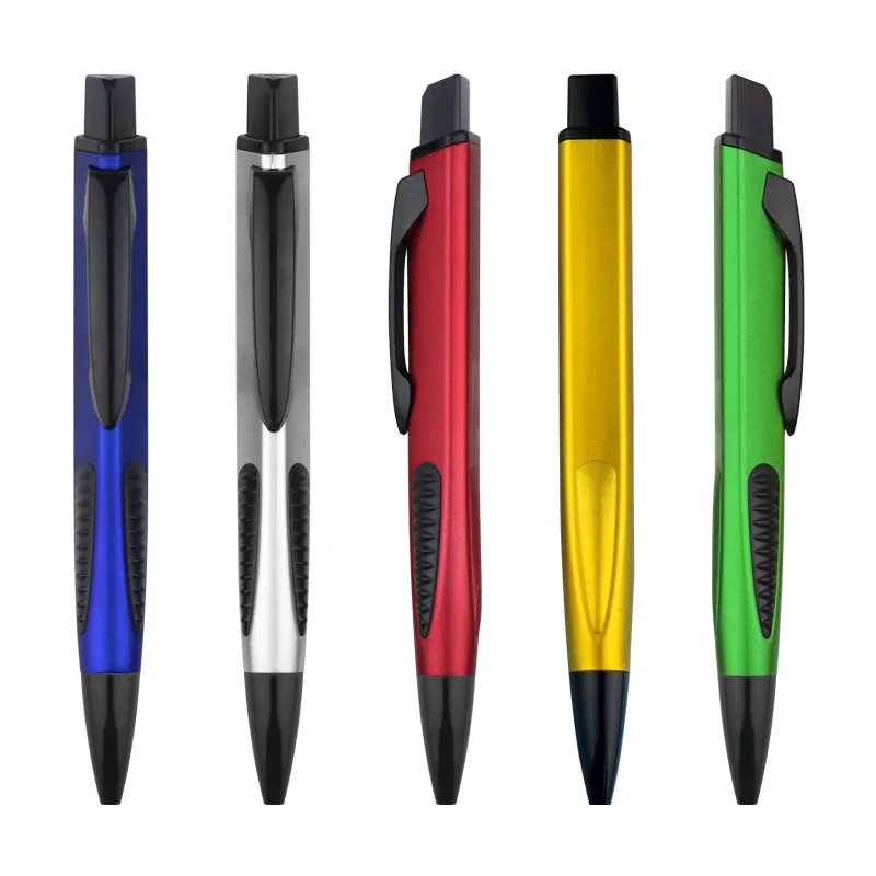 High Quality Rubber Grip Promotion Customized Logo pen -Triangle Ball Point Pen