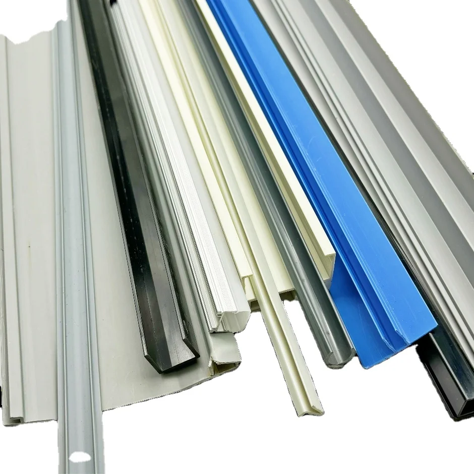 OEM Plastic Extrusion Manufacturer customized extruded PVC  Industrial plastic channel rigid plastic profiles
