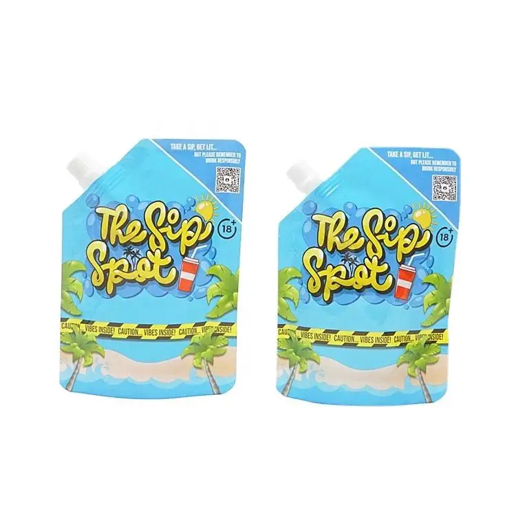 Custom Stand Up Spout Pouch Cosmetic Liquid Pouch With 500ml Spout Pouch No reviews yet