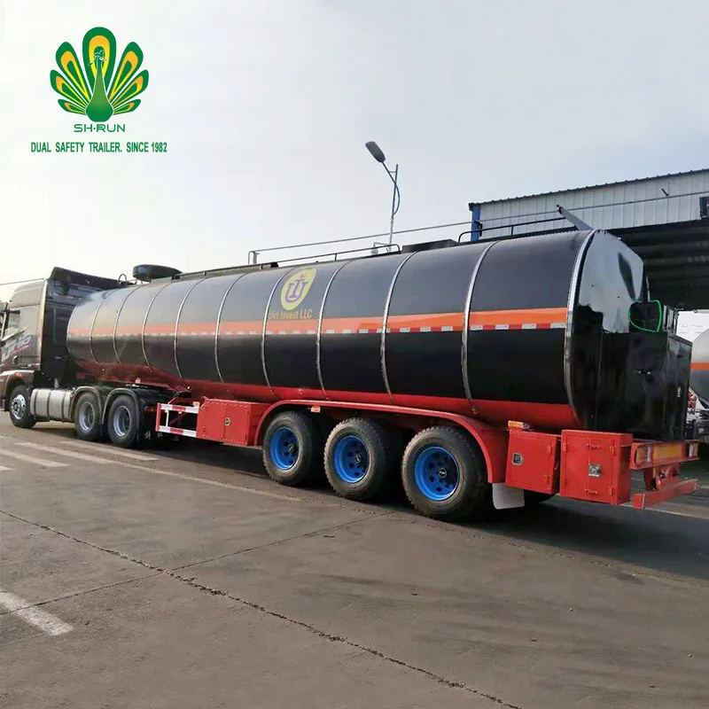 Asphalt transport tanker trailer produced by factories in China best-selling products in Africa and Nigeria