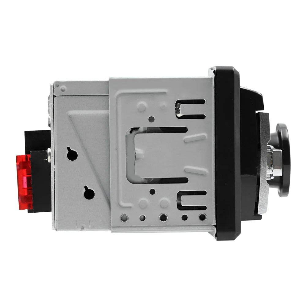 In dash one din fixed panel car stereo receiver FM BT USB FM TF AUX car mp3 with led display colorful button lights 12V remote