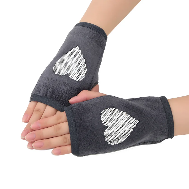 Женские перчатки со стразами, зимние перчатки без пальцев со съемными пальцами, Осень-зима 2020