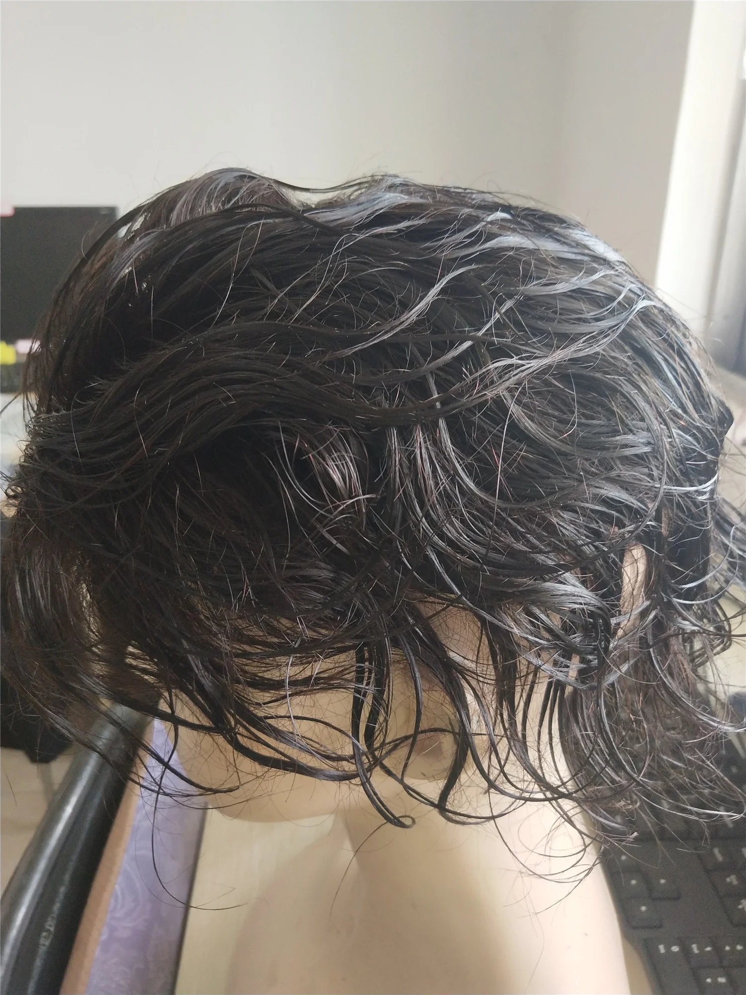 
Full lace natural Men hair style nonsurgical hair replacement 