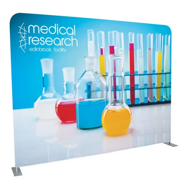 Popular Trade Show straight tension fabric Backdrop ez tube display Banner Custom Pillow case Straight backdrop