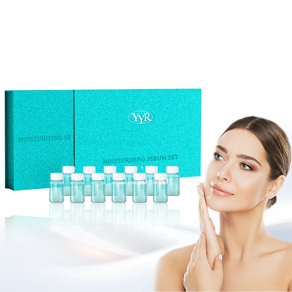 Home Use Anti-Aging Collagen Regeneration Serum Medical Face Microneedling Meso Moisture Seum 12pcs Oil SET
