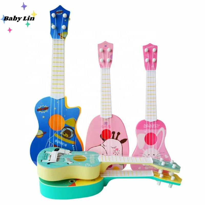 Mini Four Strings Ukulele Guitar Musical Instrument Children Kids Educational Toys Early Intellectual Development Toy 2023 New