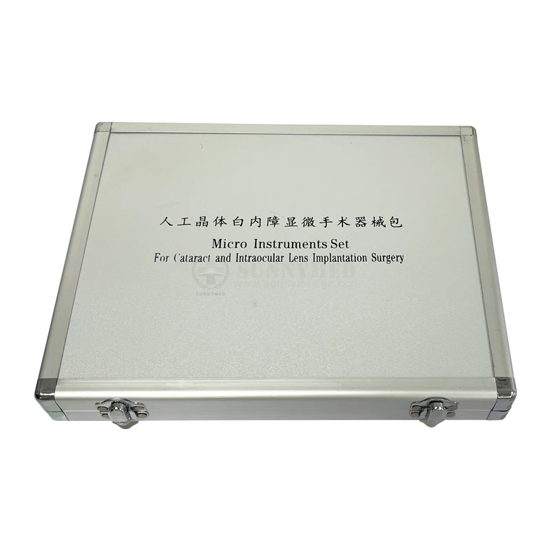 SY-VX02 ophthalmic surgical instruments 21 pcs Titanium Cataract Set for Ophthalmic Cataract Surgery Instruments