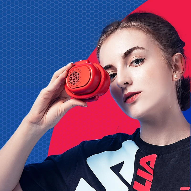 JAMPIM USB Rechargeable Bladeless Hanging  Battery Neck Fan With 3 Wind Speeds Portable Indoor Outdoor Use Cooling Fan