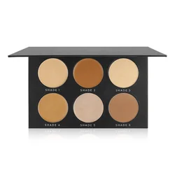 Brighten Skin Tone Contour Concealer Highlighter Pressed Powder Palette For Makeup
