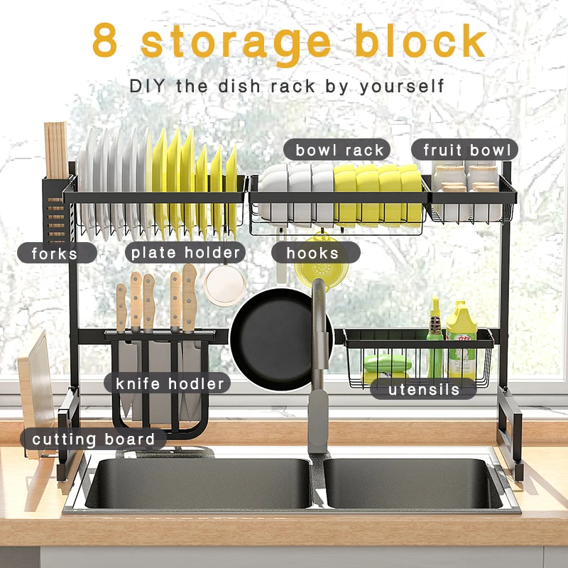 tableware storage drain rack kitchen floor multi tier shelf sink organizer kitchen corner shelf creative dish racks