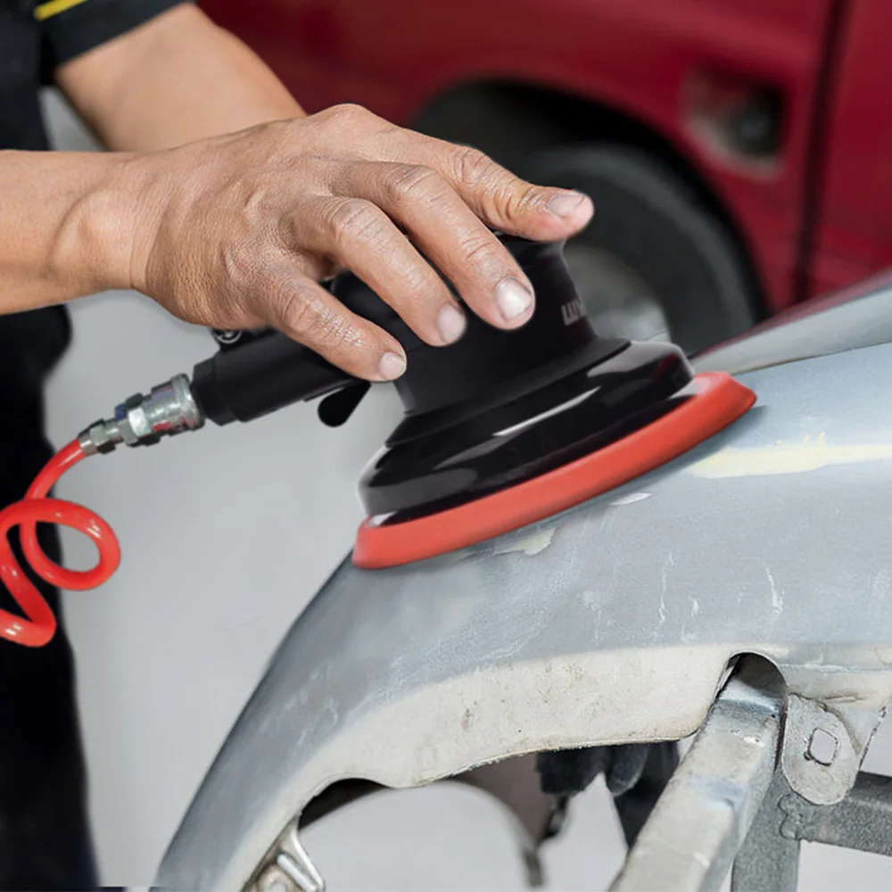 Pneumatic Sandpaper Machine Polishing Car Paint Air Grinder Mini Air Polishing Tool Quick Sanding Pneumatic Sander