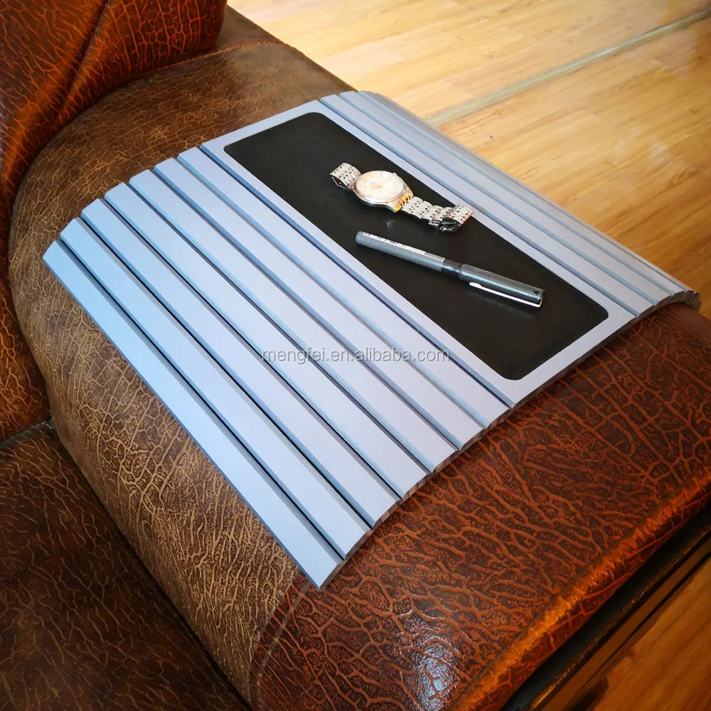 2024 Bamboo couch cup holder with anti slip pad