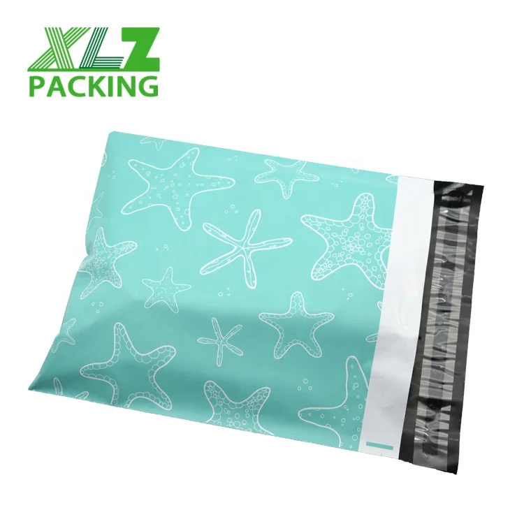 hot sales online seller for pink polka dot plastic parcels postal mailing bag