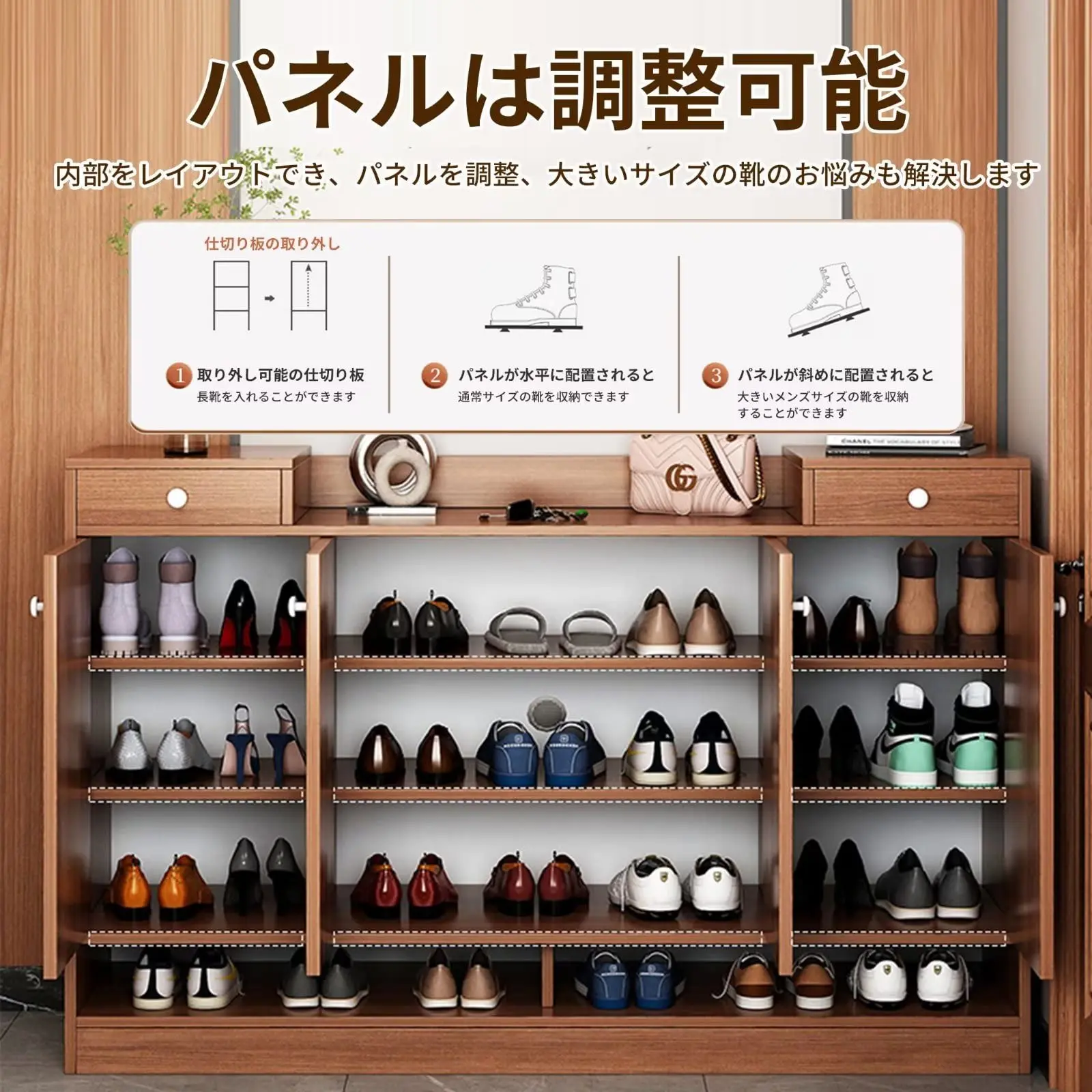 Hot Sale Shoe Cabinet New Design Outdoor Shoe Rack Cabinet with Flip-Up Door Open Storage  Movable Shelves And Door For Living