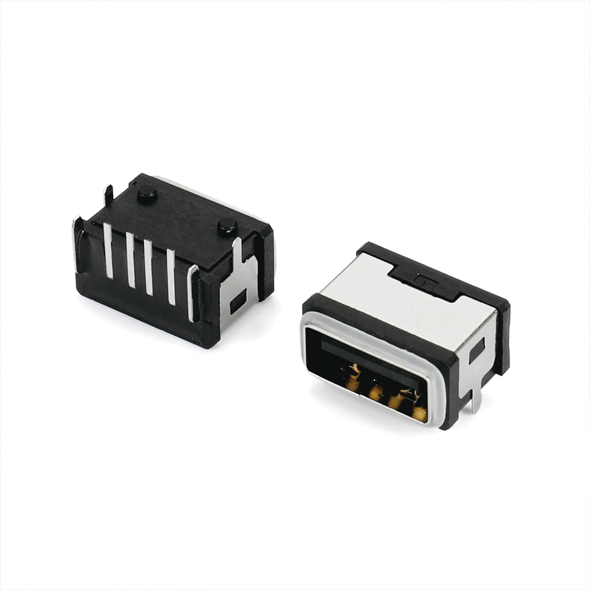 Бесплатные образцы Водонепроницаемый IPX7 Usb гнездо вертикальный разъем Многофункциональный 6 Pin Интерфейс
