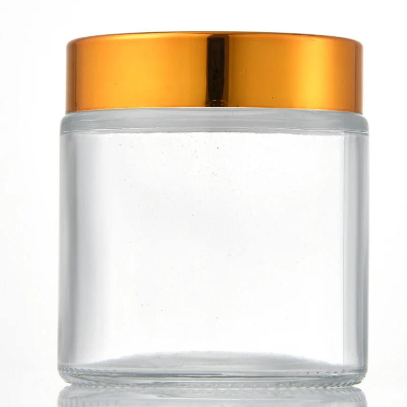 Оптовая продажа, упаковка для ухода за кожей 100 мл, пустая стеклянная косметическая бутылка, набор серии 100 г, банка для крема для лица, стеклянная банка для крема для лица