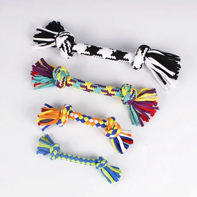 Factory Customize Cheap Dog Interactive Toys Pets Dog Tooth Cleaning Rope Toys Puppy Toy