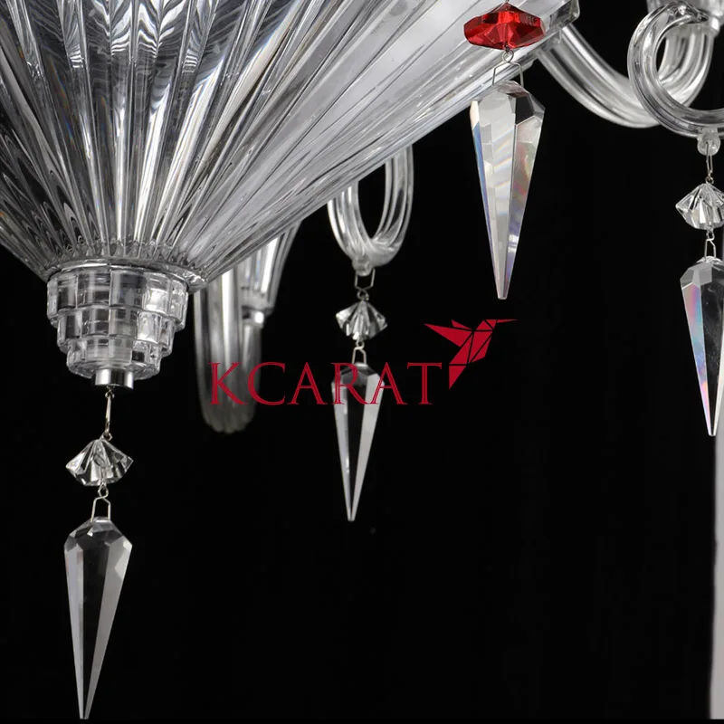 Crystal chandelier for living room Modern  Fashion glass crystal light Glass lampshade chandelier