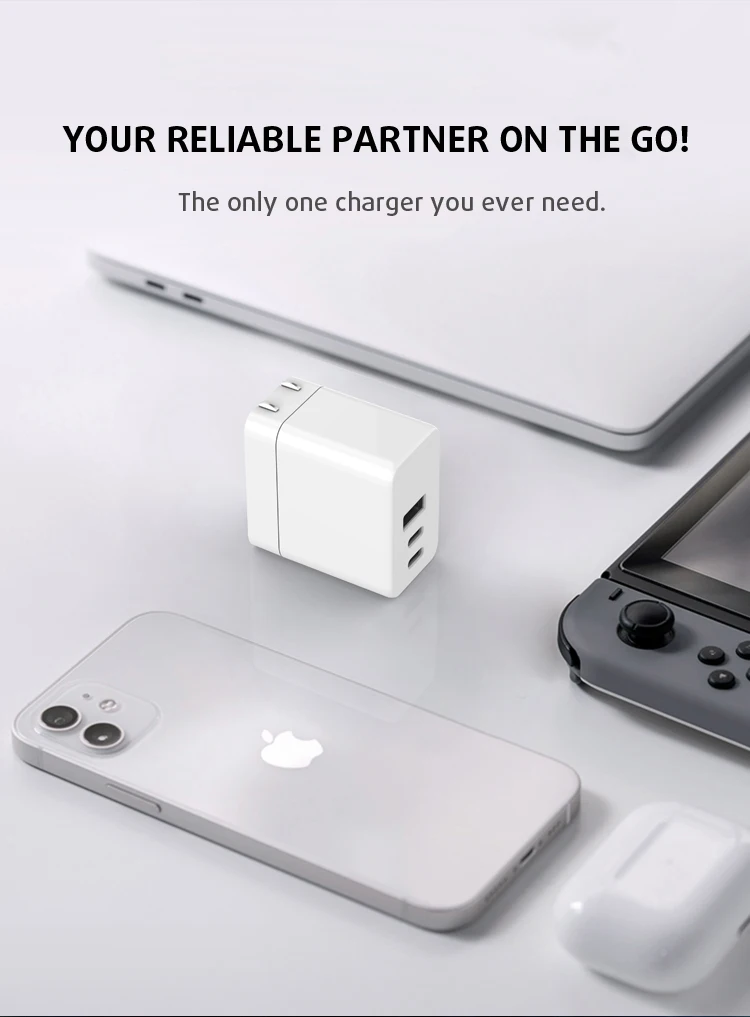  TURSDA S24 лучший мини-размер 120 Вт Зарядное устройство GaN Tech US вилка USB C порты x2 и Быстрая зарядка A порт