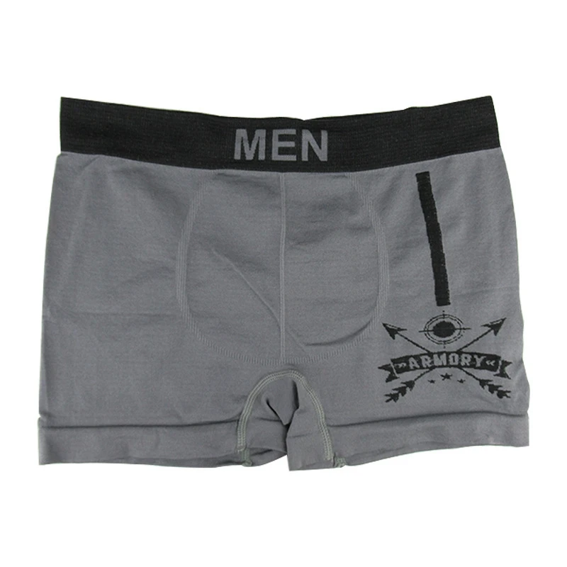 OEM ODM Пользовательский логотип бренд новый дизайн высокая эластичность спандекс бесшовное Мужское нижнее белье Боксеры Трусы uomo
