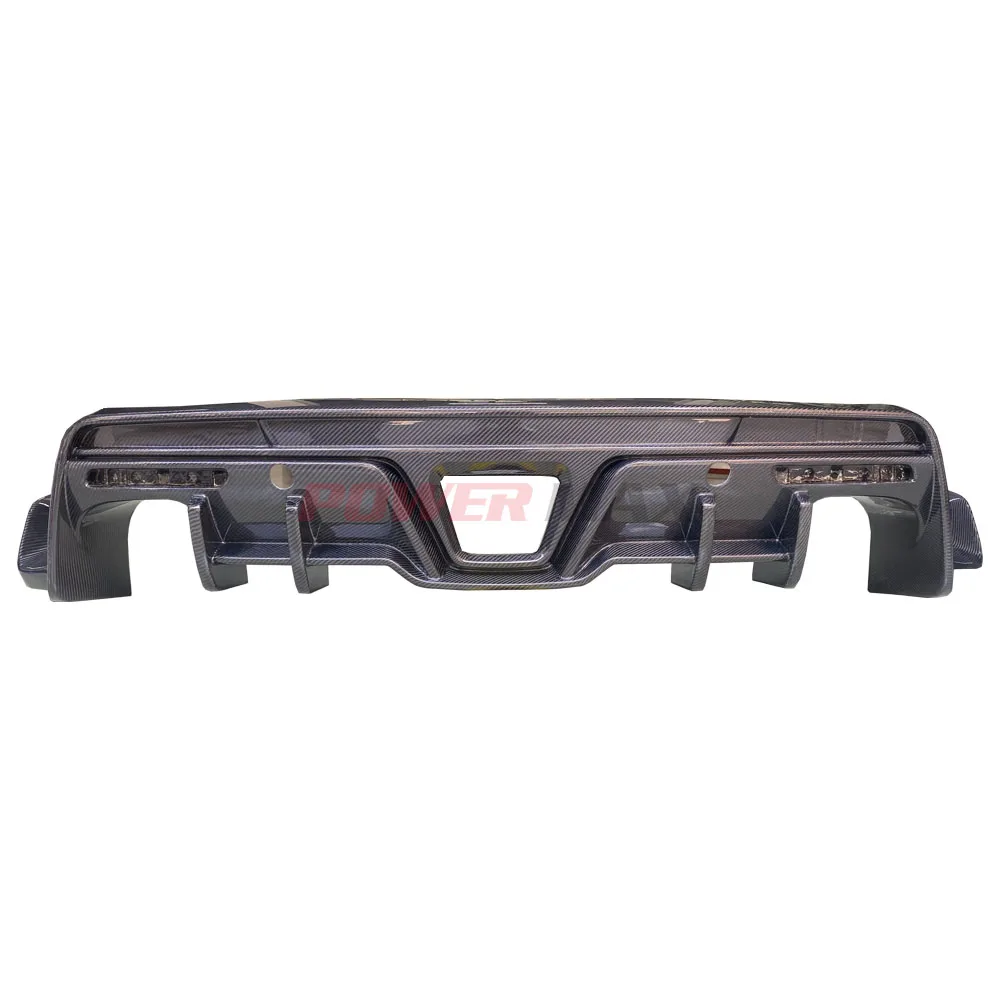 Carbon Fiber T Style Rear Lower  Bumper Lip Diffuser 2019- for Toyota GR Supra A90 A91 MK5 Rear Diffuser