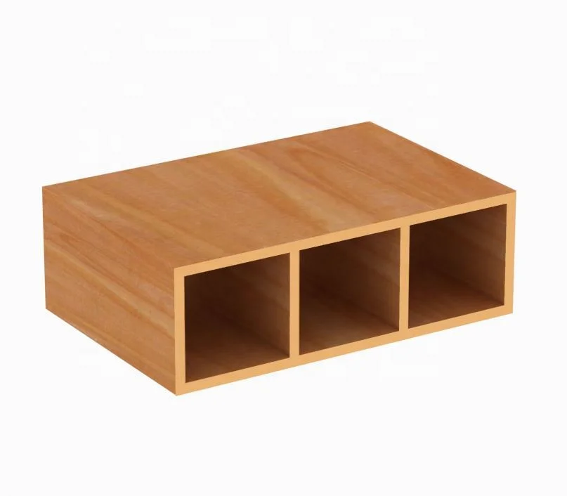 Wpc Wood Composite Timber Tube,Teak Wood Logs Timber For Outdoor Sun Shading,Wall Cladding 65*25mm China Supplier